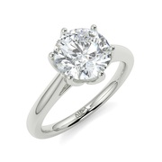 Chara Round Diamond Solitaire Engagement Rings