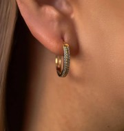Lab-Grown Diamond Hoop Earrings