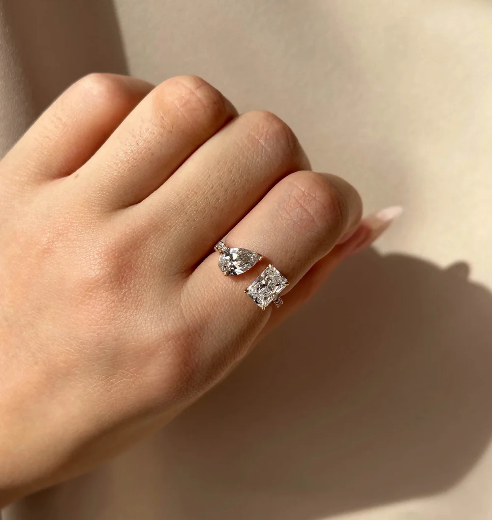 Cuff Lab-Grown Diamond Ring